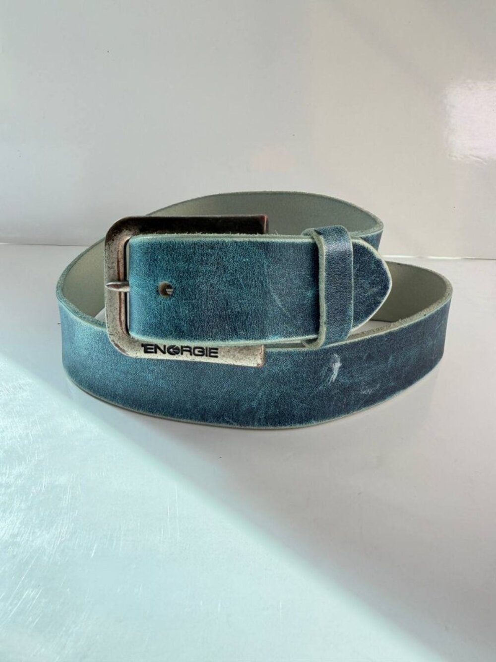Energie Leather Belt – Size 34 – Made in Italy – Vintage Style